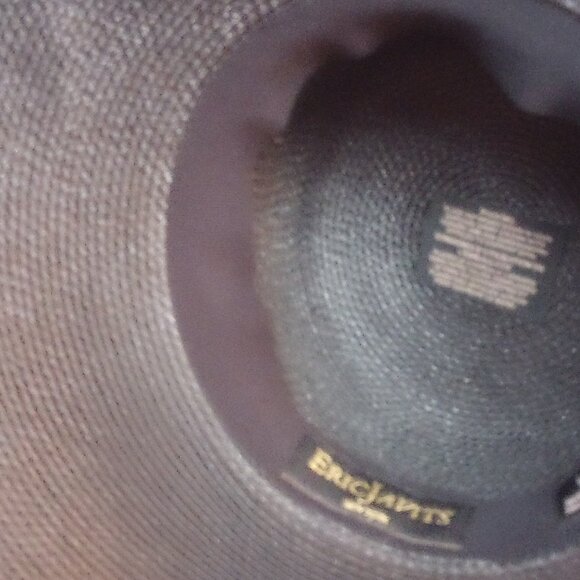 Eric Javits hat large black floppy hat Squishee wide brim - Picture 7 of 9